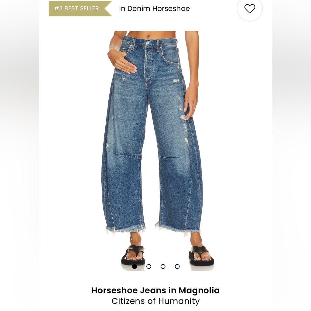 Citizens Of Humanity Blue Wide-Leg Jeans